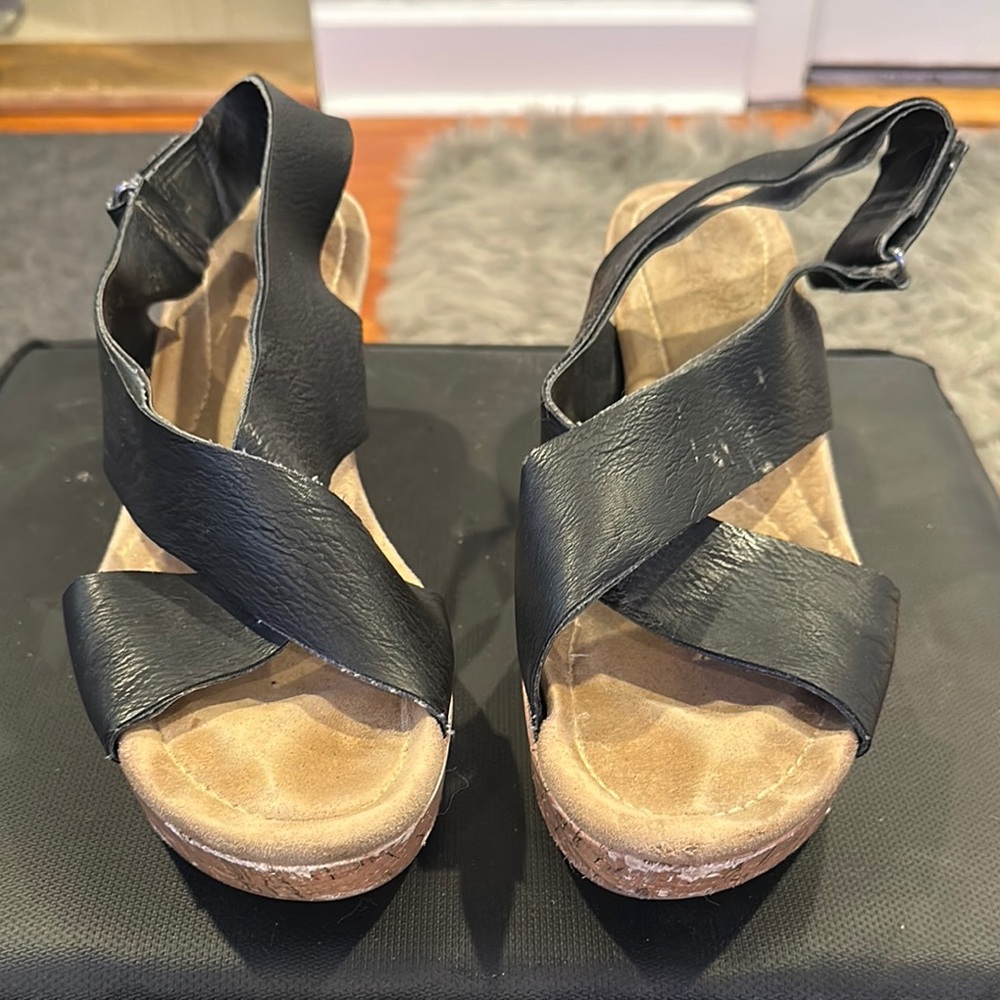 Black Strappy Sandals